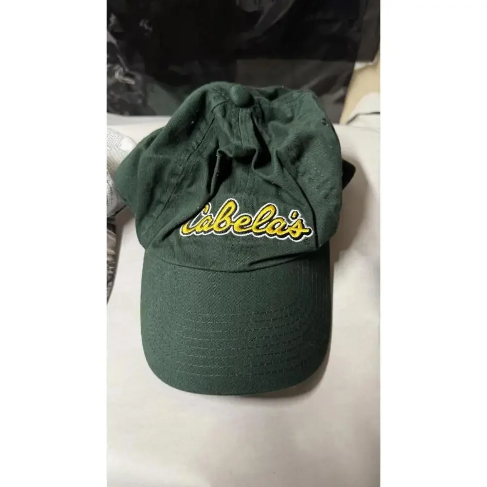 Cabela’s Green Cap & Mossy Oak Fishing Mesh‎ Hat Lot of 2 One Size